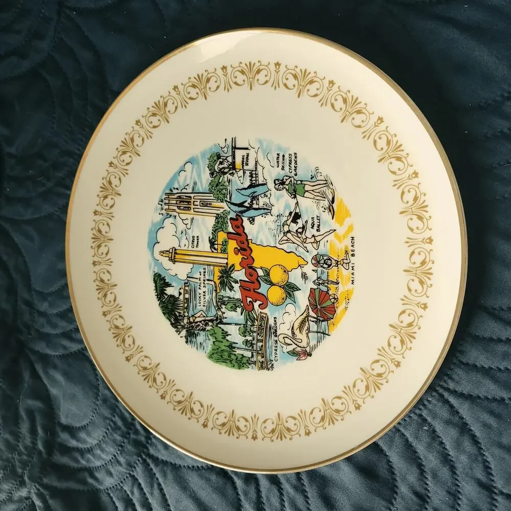 Sheffield Fine China of‎ Florida Imperial Gold Trim Top Quality